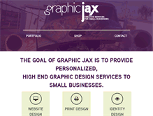 Tablet Screenshot of graphicjax.com